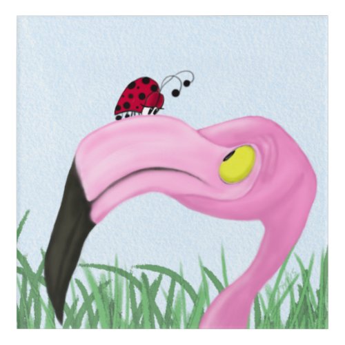Pretty Pink Flamingo Acrylic Print