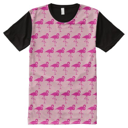 Pretty pink Flamingo All-Over-Print Shirt