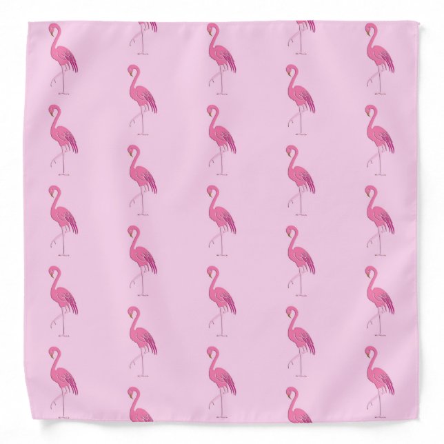 Pretty pink flamingo bandana (Front)