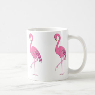 Pretty pink flamingo coffee mug