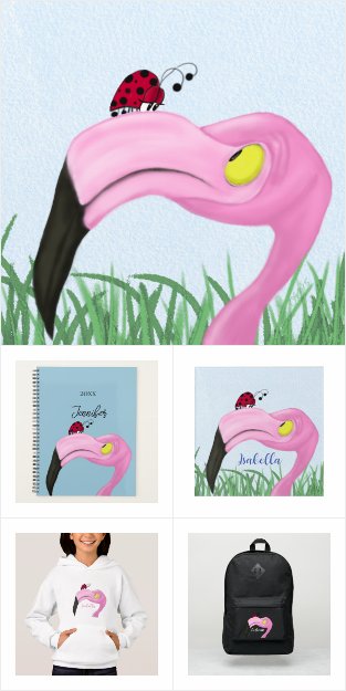 Pretty Pink Flamingo Fiona Collection