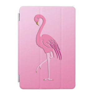 Pretty pink flamingo iPad mini cover