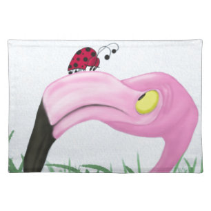 Pretty Pink Flamingo Placemat