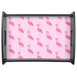 Pretty pink flamingo serving tray