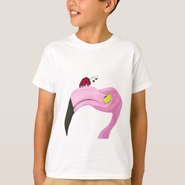 Pretty Pink Flamingo T-Shirt (Front)
