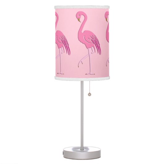 Pretty pink flamingo table lamp (Left)