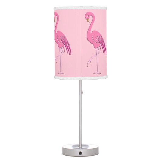 Pretty pink flamingo table lamp (Back)