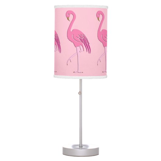 Pretty pink flamingo table lamp (Front)
