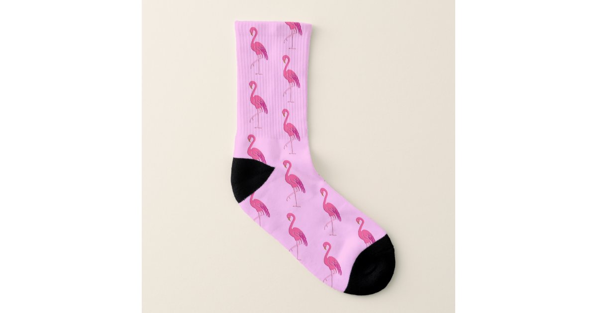 Pretty pink flamingos socks Zazzle