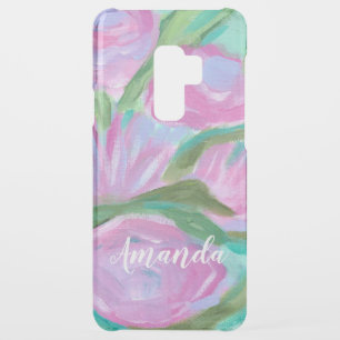 Pretty Pink Floral Abstract Girly Galaxy S10 Case