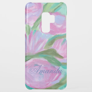 Pretty Pink Floral Abstract Girly Galaxy S10 Case