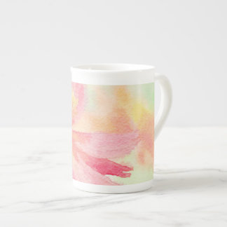 Pretty Pink Floral Bone China Mug