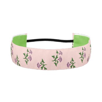 Pretty Pink Floral Headband by macdesigns2 at Zazzle