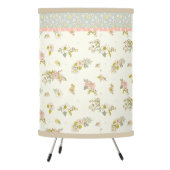Pretty Pink Floral Little Flowers Girly Nursery Tripod Lamp (Left)