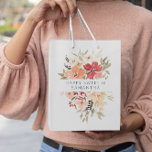 Pretty Pink Floral | Personalized Birthday Medium Gift Bag<br><div class="desc">Create custom gift bags & personalized gift wrap for all occasions. When you give a present wrapped in a custom bag, it is sure to put a smile on everyone's face! Featuring airy watercolor florals and modern typefaces. Sweet and chic this party is the perfect way to celebrate such a...</div>
