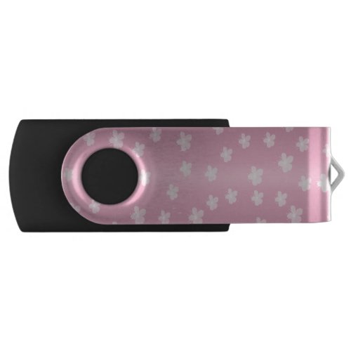 Pretty Pink Floral USB Flash Drive