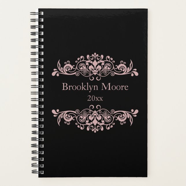 Pretty Pink Flourish Planner (Front)