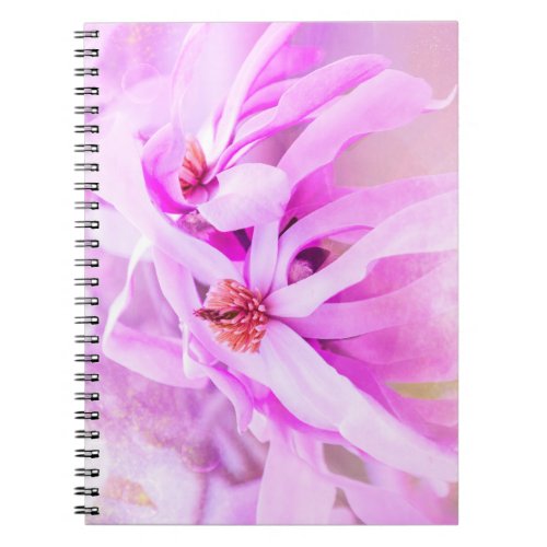 Pretty Pink Flower Blossoms Notebook