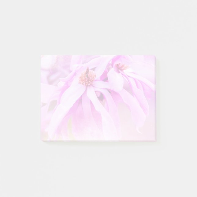 Pretty Pink Flower Blossoms Post-it Notes (Front)