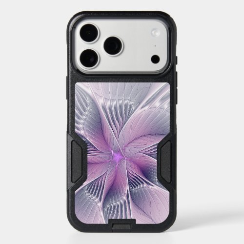 Pretty Pink Flower Modern Abstract Fractal Art iPhone 17 Pro Max Case