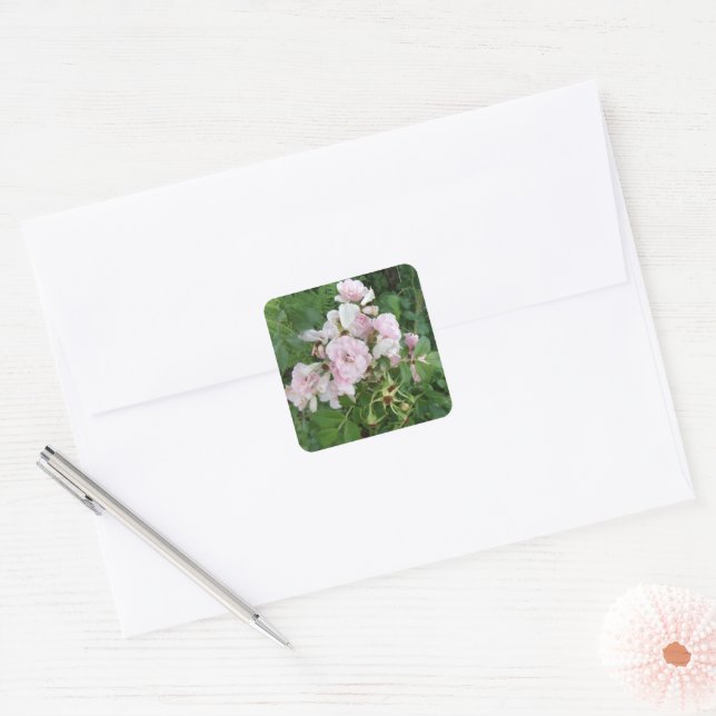 Pretty Pink Flower Stickers (Envelope)