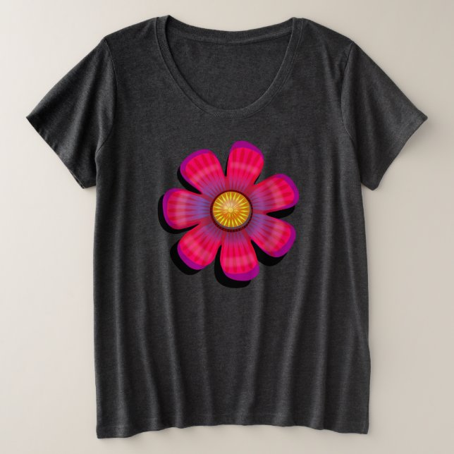 Pretty Pink Flower Tee (Design Front)