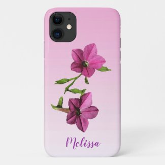 Pretty Pink Flowers Floral iPhone 11 Case