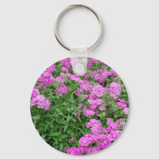 Pretty Pink Flowers Keychain
