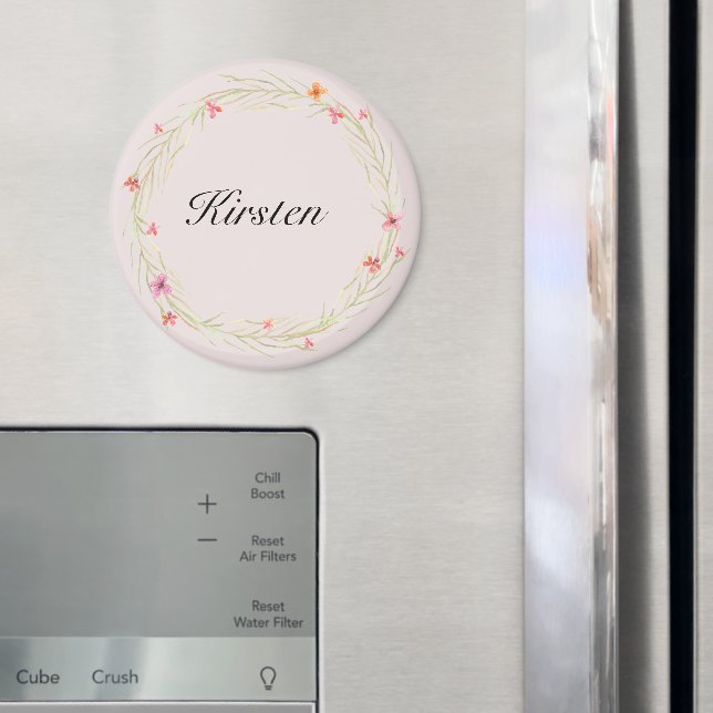 Pretty Pink Flowers Magnet (In Situ (Fridge))