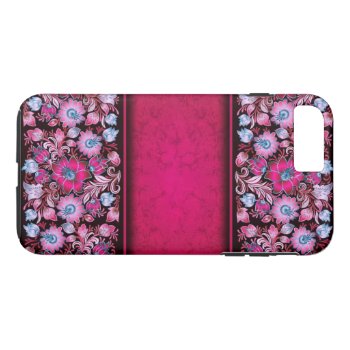 Pretty Pink Flowers On Iphone 7  Tough Case by Heartsview at Zazzle