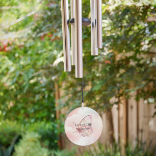 Pretty Pink Flowers Wind Chime
