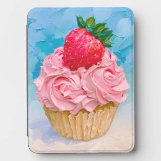Pretty Pink Frosted Strawberry Cupcake Kindle Cover