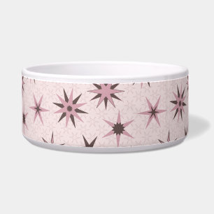 Pretty Pink Geo Stars - pattern. Bowl