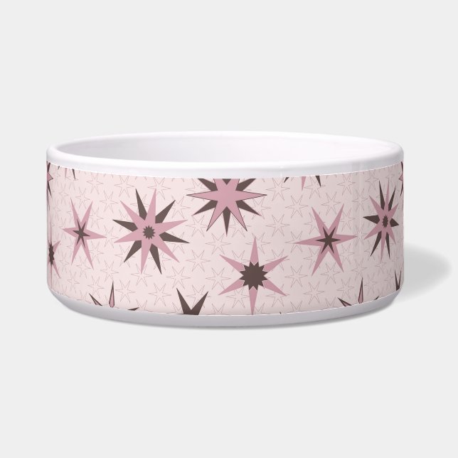 Pretty Pink Geo Stars - pattern. Bowl (Front)