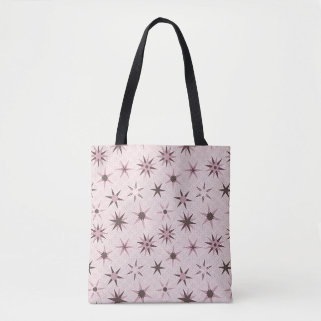  Pretty Pink Geo Stars - pattern. Tote Bag (Front)