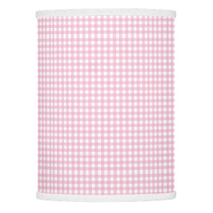 Pretty Pink Gingham Check Pattern Lamp Shade
