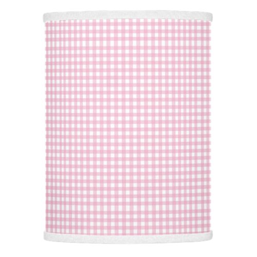 Pretty Pink Gingham Check Pattern Lamp Shade