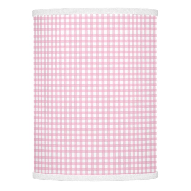 pink gingham light shade