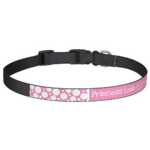 Pretty Pink Girl Dog Collars - Lost Dogs ID