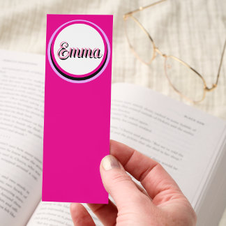Pretty Pink Girly Custom Bookmark