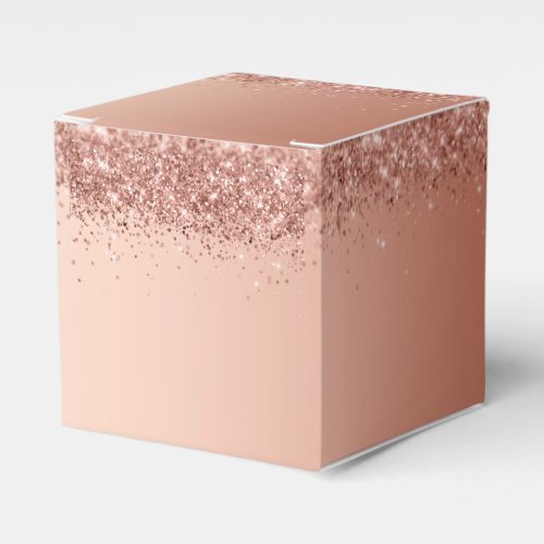 Pretty Pink Glitter Blank Favor Box