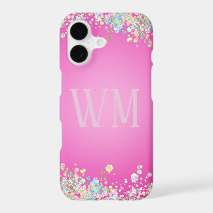 Pretty Pink Glitter Effect iPhone 17 Case