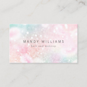 Pretty Pink Glitter Girly Glamorous Business Card