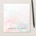 Pretty Pink Glitter Girly Glamorous Notepad<br><div class="desc">Easily personalize this pretty pink bokeh glitter pattern with your custom details.</div>