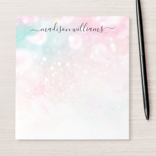 Pretty Pink Glitter Girly Glamorous Notepad (Creator Uploaded)