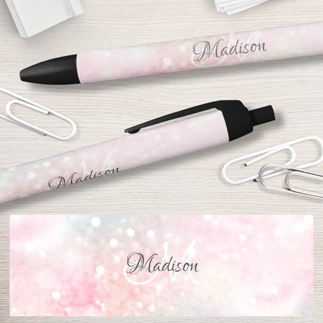 Pretty Pink Glitter Girly Glamorous Pen (Creator Uploaded)