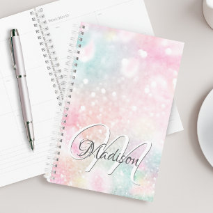 Pretty Pink Glitter Girly Glamorous Planner