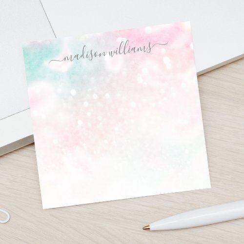 Pretty Pink Glitter Girly Glamorous Post_it Notes