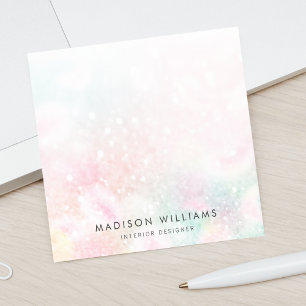 Pretty Pink Glitter Girly Glamorous Post-it Notes