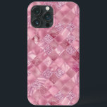 Pretty Pink Glitter Metallic Chic Elegant iPhone 13 Pro Max Case<br><div class="desc">Gorgeous diamond pattern of faux glitter,  metallic,  foil & other faux textures create a chic phone case for any bling loving girl. Pretty pink color.   Transfer this pattern to other phone case sizes and models.  100% customer satisfaction with “Zazzle” every day.</div>